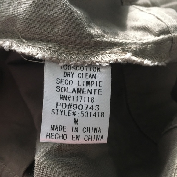 BLVD Cute Light Tan Cargo Jacket Medium - Picture 8 of 8